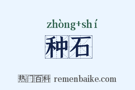 种石是什么意思的图片